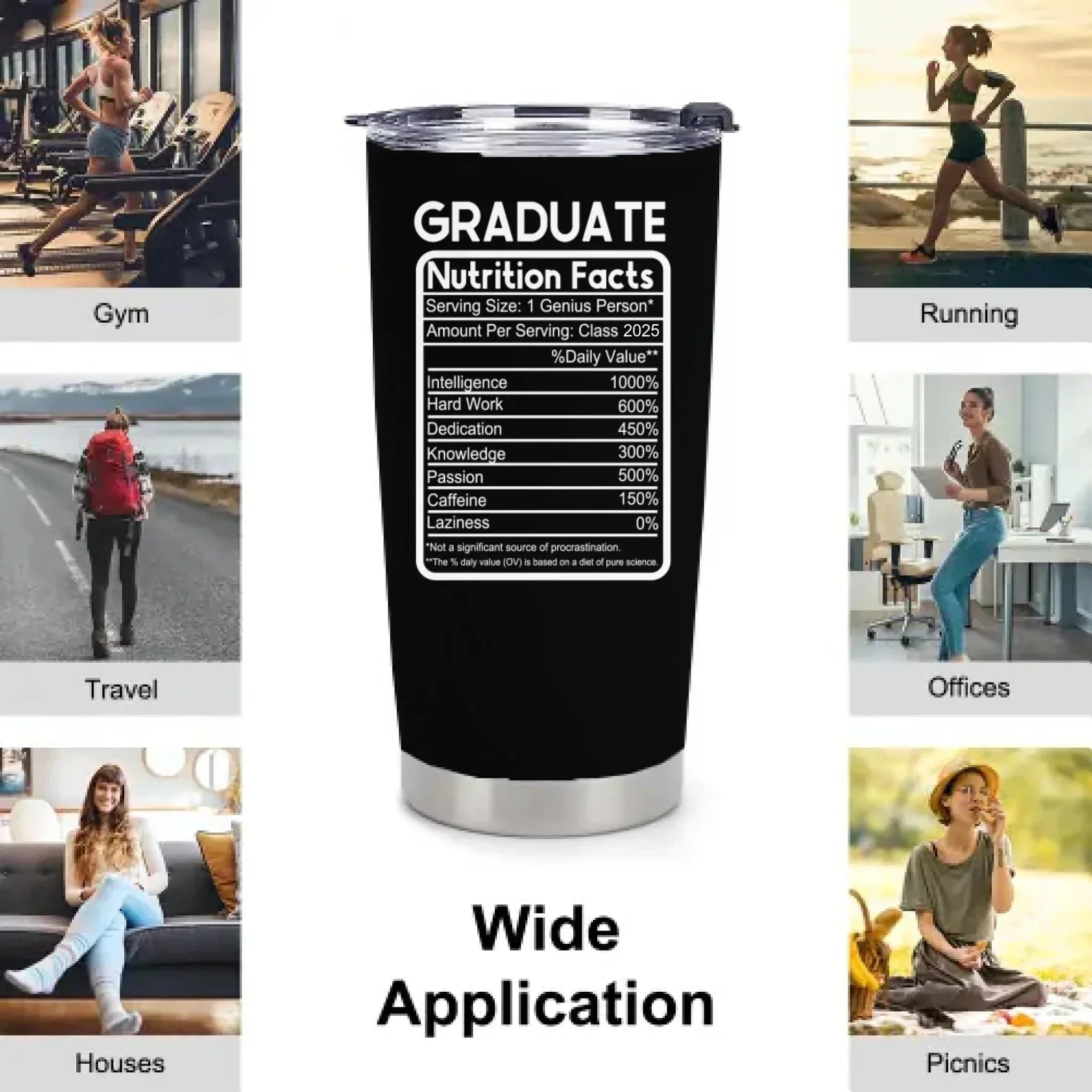 Customized Thermos Cup for Graduation Season - Personalized Name-themed Fun Advertising Text Thermos Cup - A Gift For Family,Friend,BFF,Graduate - Joliny