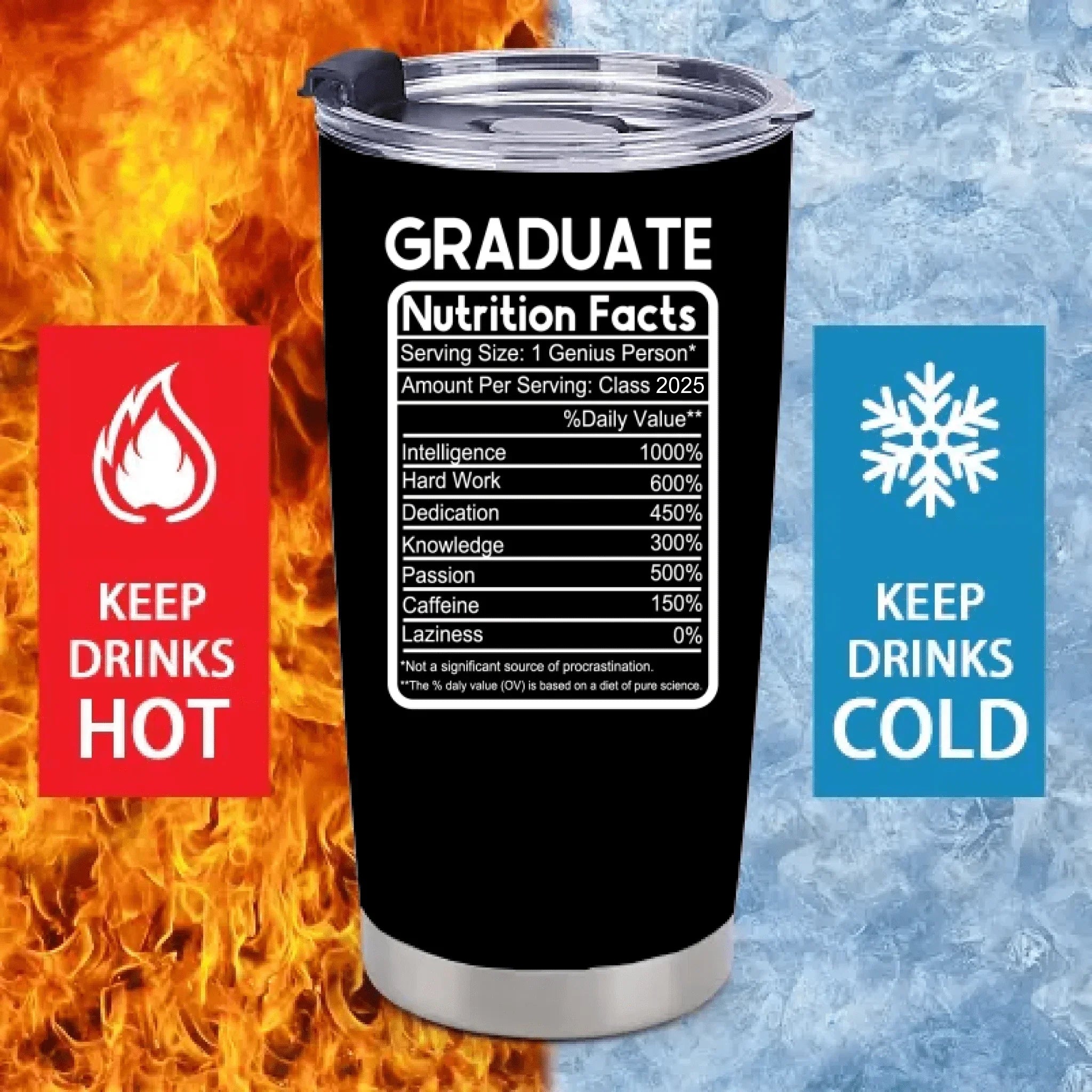 Customized Thermos Cup for Graduation Season - Personalized Name-themed Fun Advertising Text Thermos Cup - A Gift For Family,Friend,BFF,Graduate - Joliny