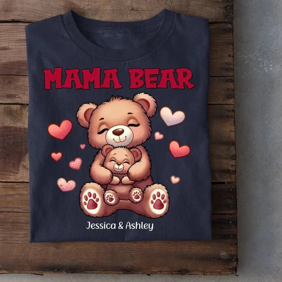 Cute Grandma Bear Mama Bear Personalized Shirt - Joliny