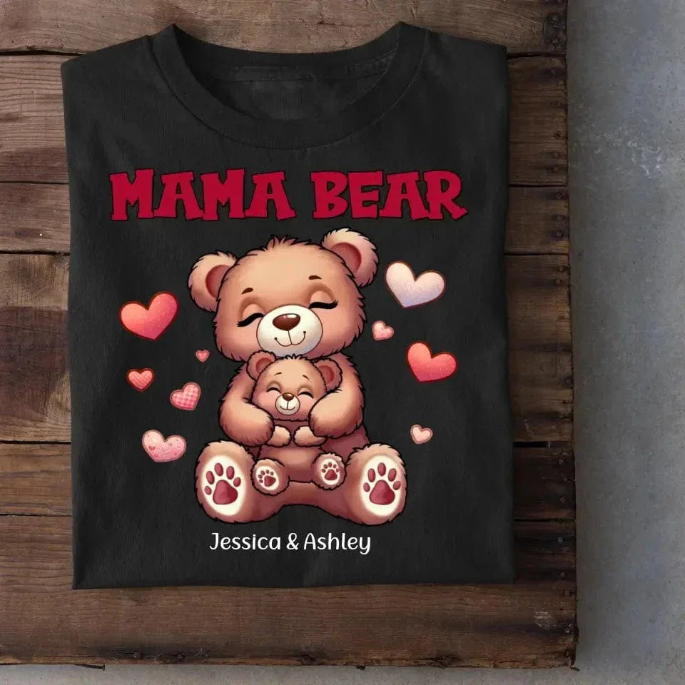 Cute Grandma Bear Mama Bear Personalized Shirt - Joliny