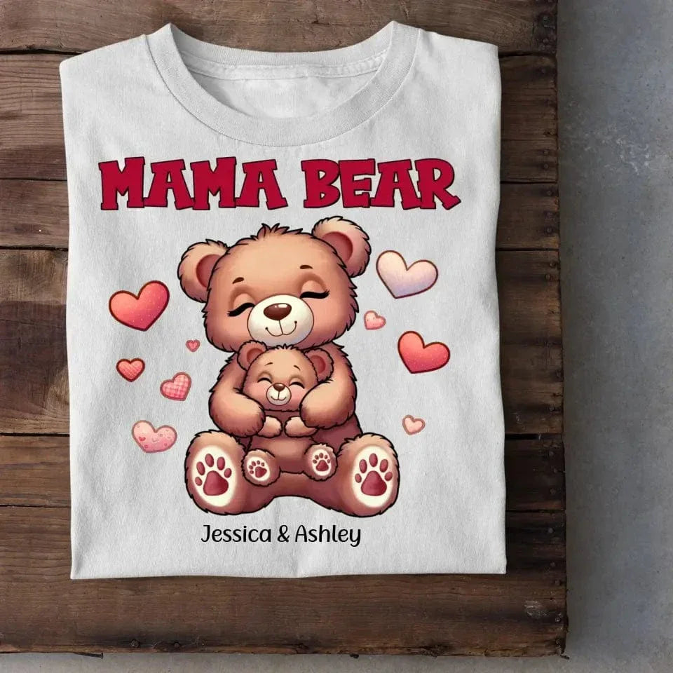 Cute Grandma Bear Mama Bear Personalized Shirt - Joliny