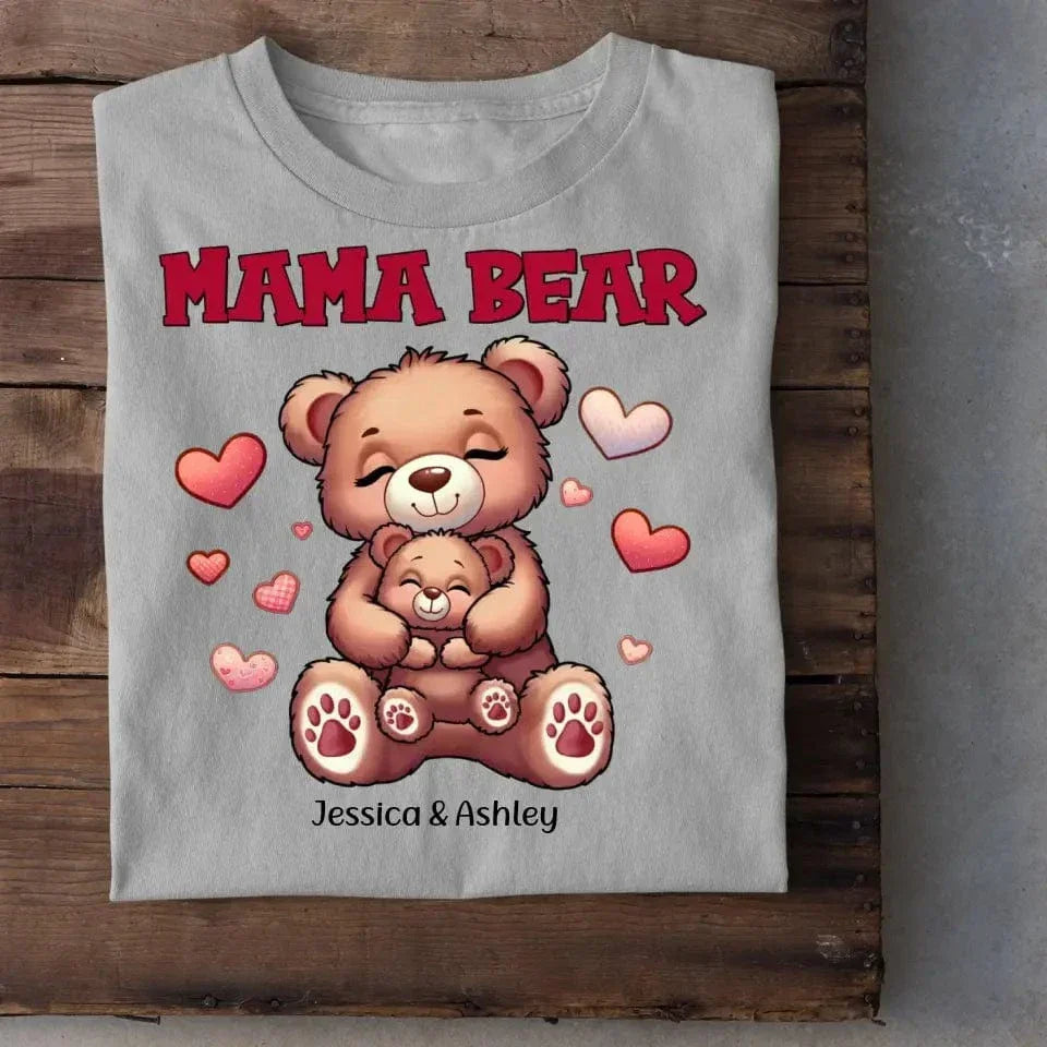 Cute Grandma Bear Mama Bear Personalized Shirt - Joliny