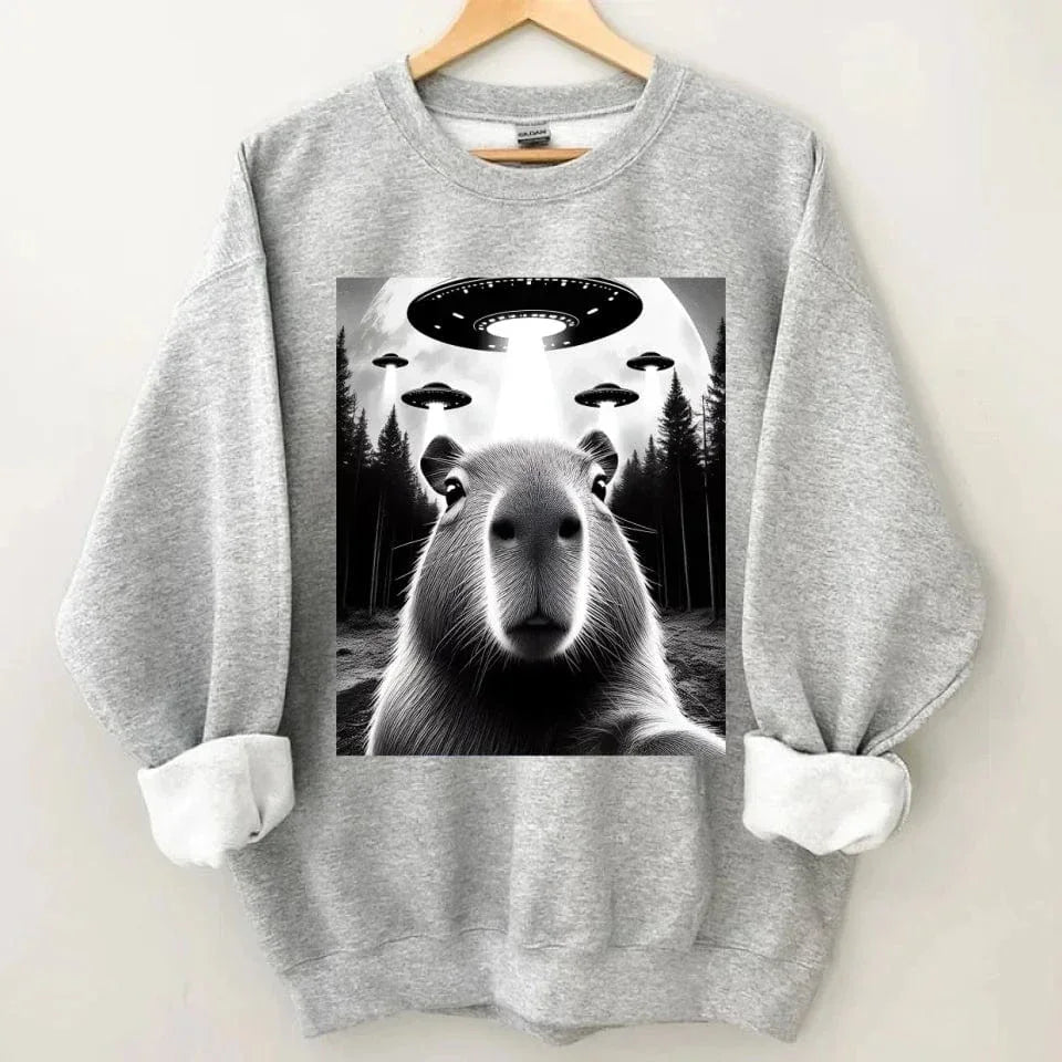 Cute Water Dolphin and UFO Selfie Pattern Clothing - A Gift For Friend,Family,Colleagues,Fellow Student,Roommates - Joliny