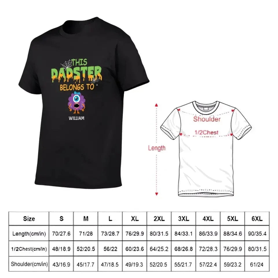 Dadster Momster T Shirt Halloween Gift - Joliny