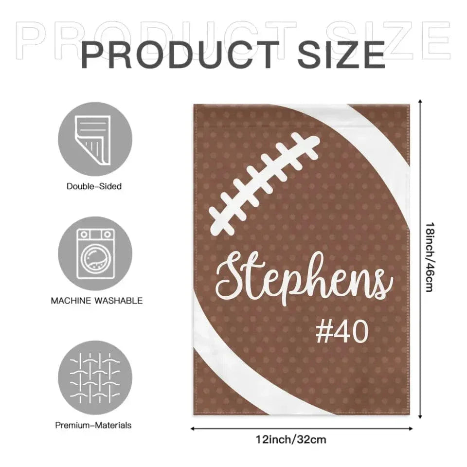 Decorative Flags - Personalized Football Flag - Gift For The Athletes,Fans - Joliny