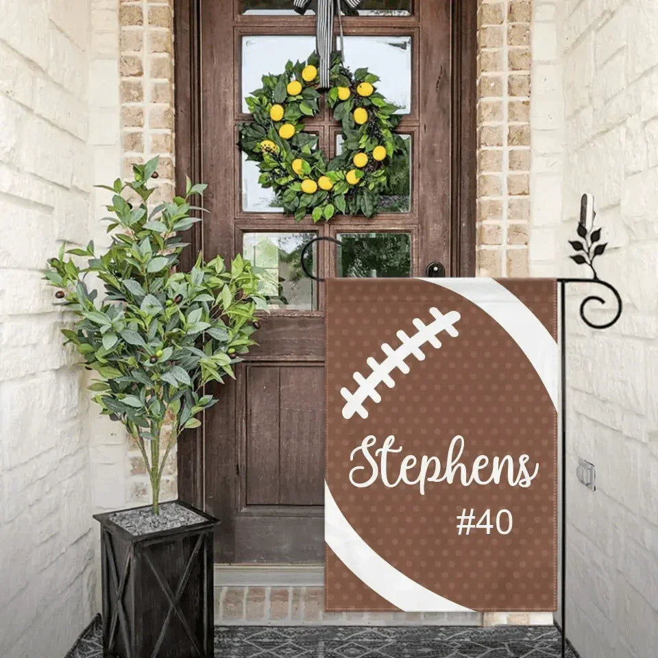 Decorative Flags - Personalized Football Flag - Gift For The Athletes,Fans - Joliny