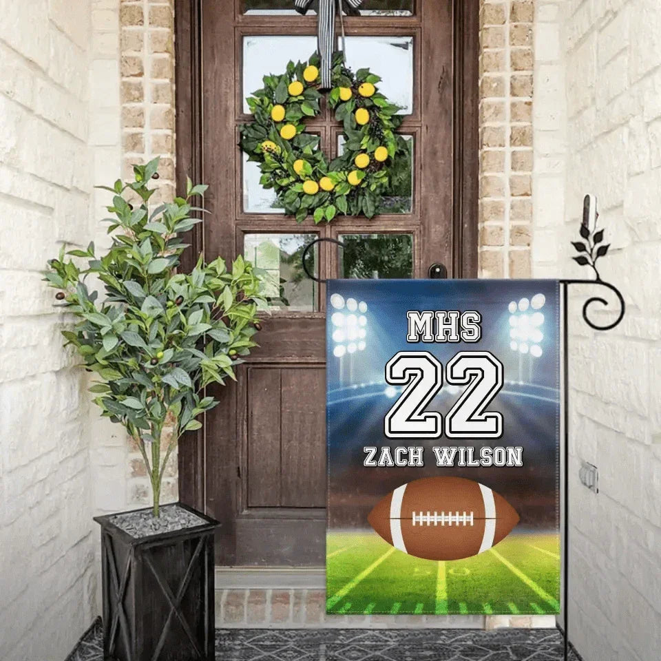 Decorative Flags - Personalized Football Flag - Gift For The School Athletes,Children - Joliny