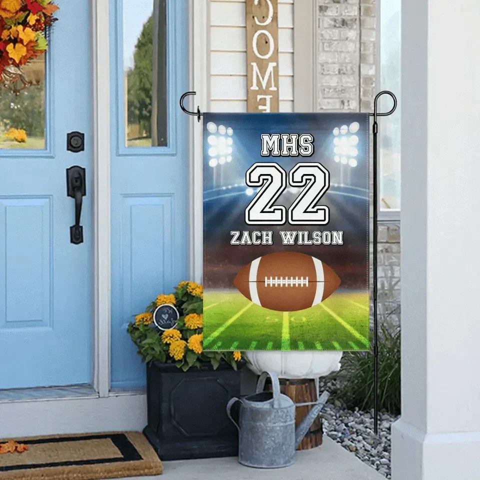 Decorative Flags - Personalized Football Flag - Gift For The School Athletes,Children - Joliny