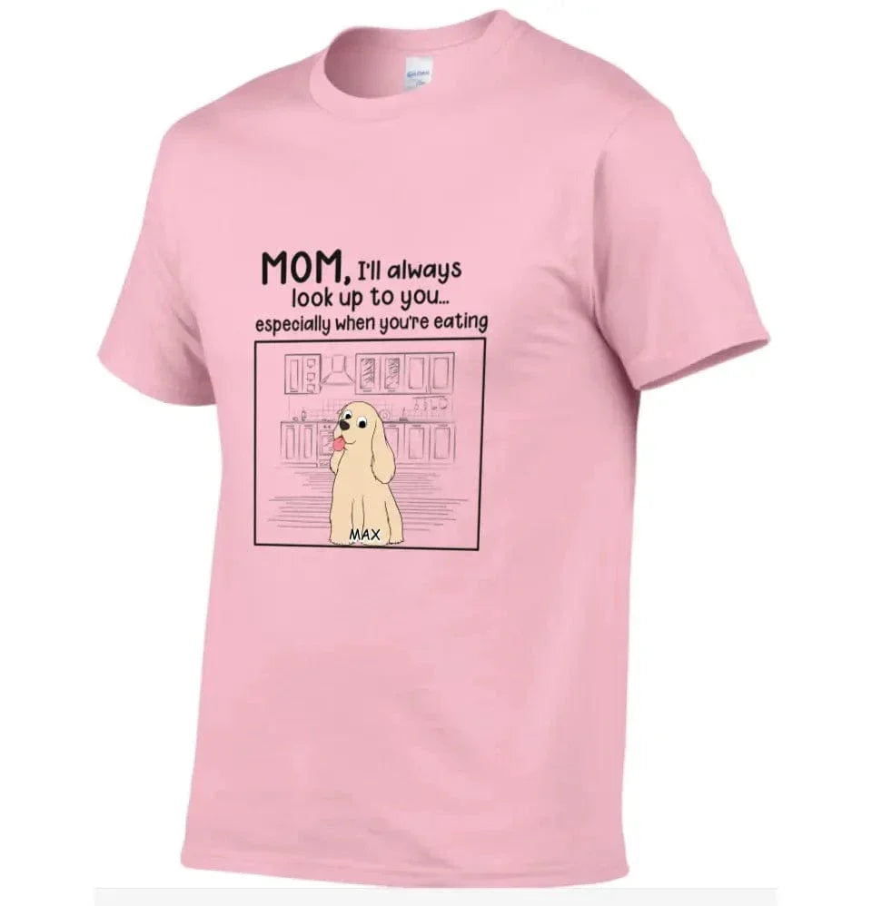 Dog Personalized Custom Unisex T-shirt - We'll Always Look Up To You - Joliny