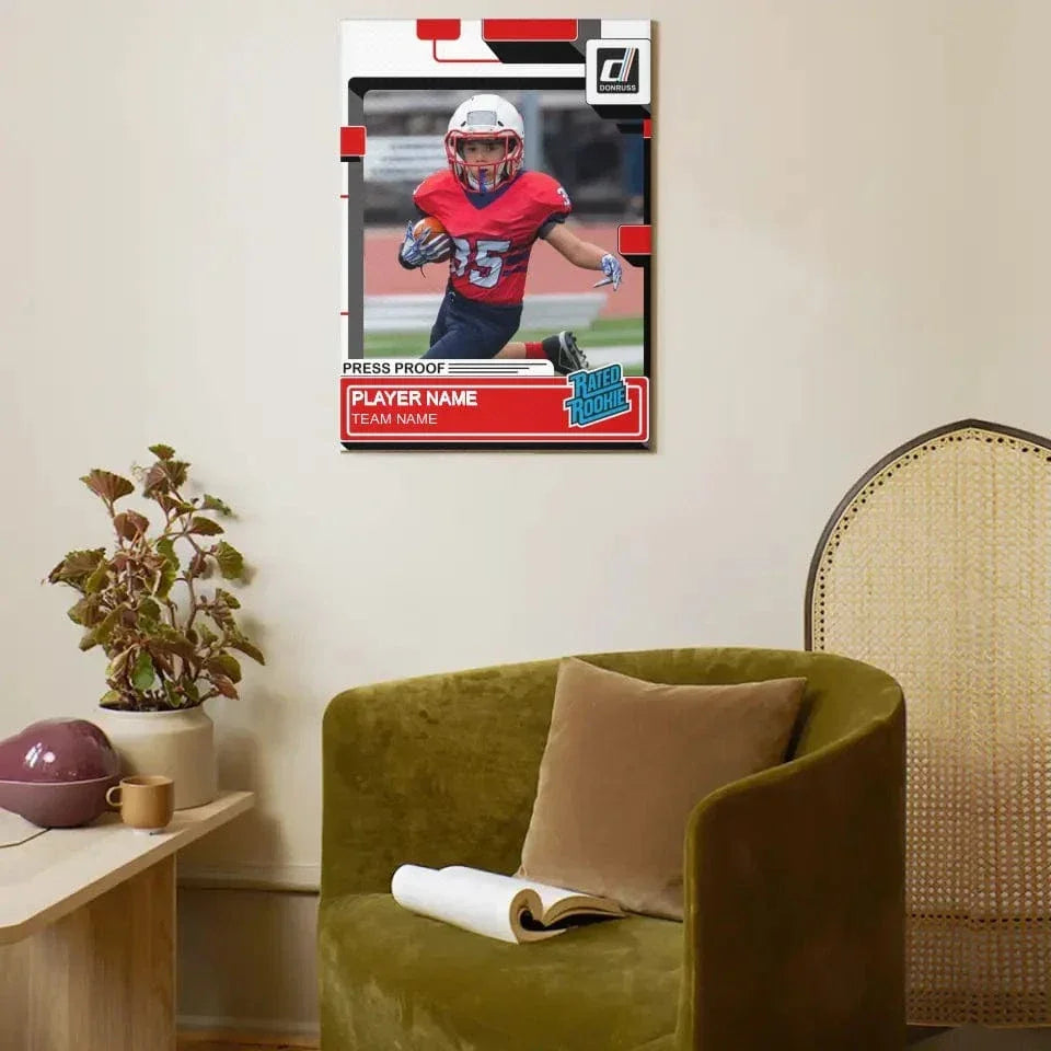 Donruss Style Personalized Canvas Print - Gift for Sports Lovers - Joliny