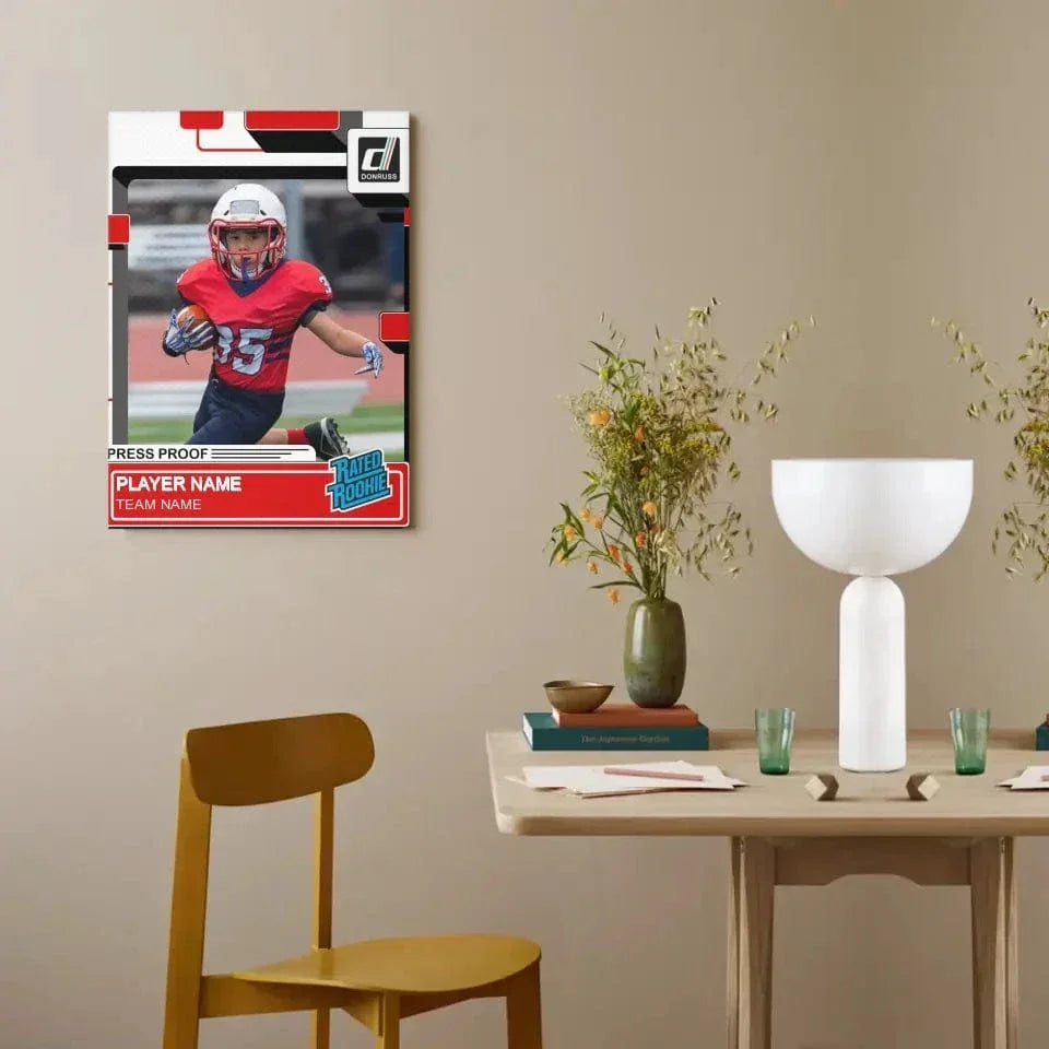 Donruss Style Personalized Canvas Print - Gift for Sports Lovers - Joliny