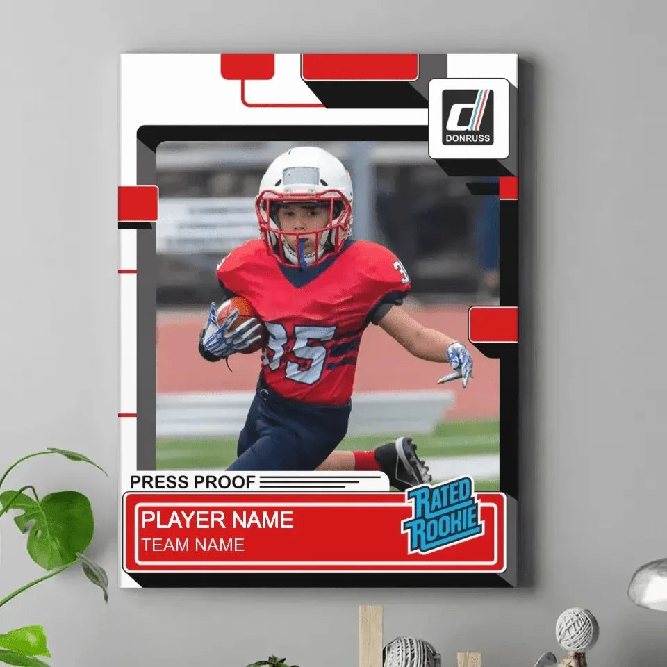 Donruss Style Personalized Canvas Print - Gift for Sports Lovers - Joliny