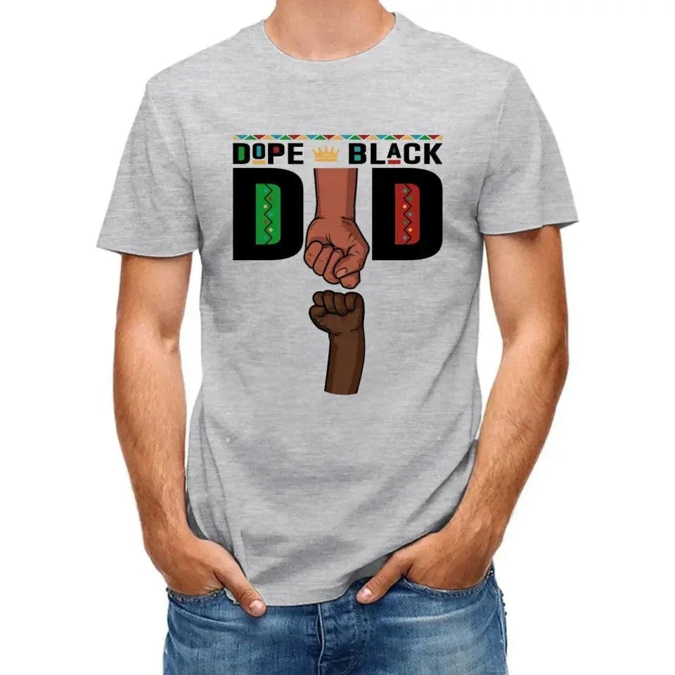 Dope Black Dad Fist Bump Father‘s Day Gift Personalized Shirt - Joliny