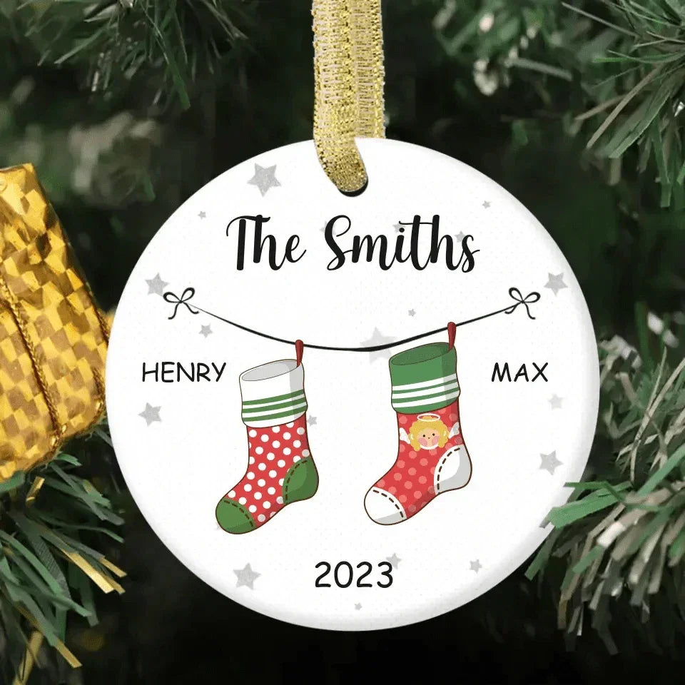 Family Personalized Ceramic Ornament - It's The Most Beautiful Time Of The Year - Christmas Gift For Family - Joliny