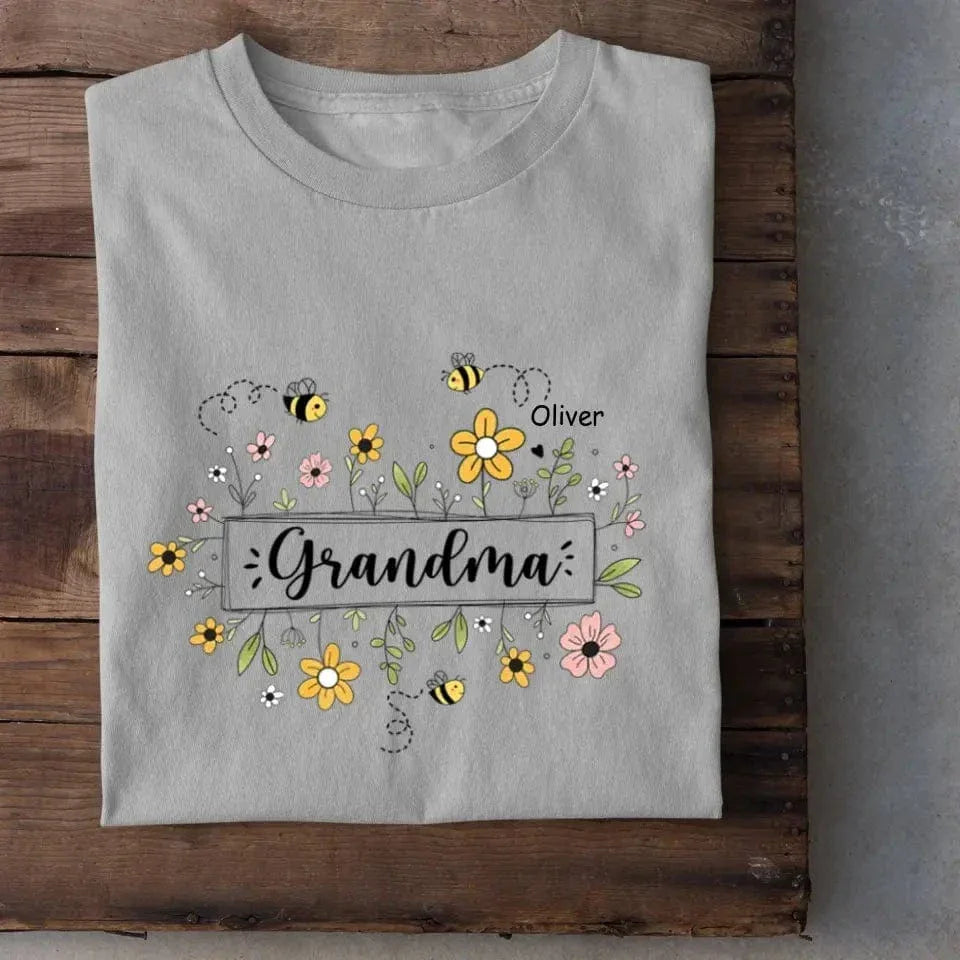 Family Personalized Custom T-shirt - Gift For Mom, Grandma - Joliny