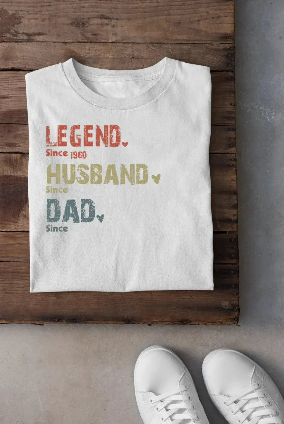 Family Personalized Custom Unisex T-shirt Hoodie - Legend, Husband, Dad And Papa Since - Joliny