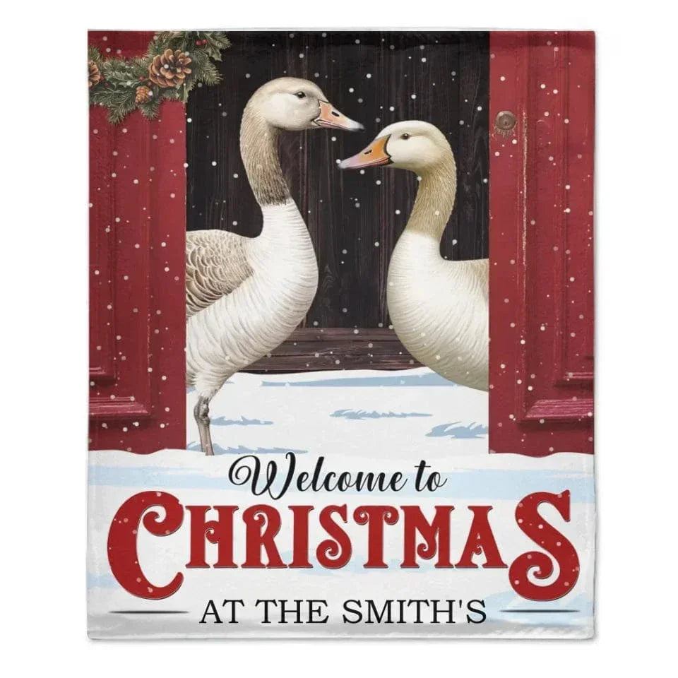 Farmhouse Christmas Gifts Custom Surname Personalized Blankets - Christmas Gifts for the Family - Joliny