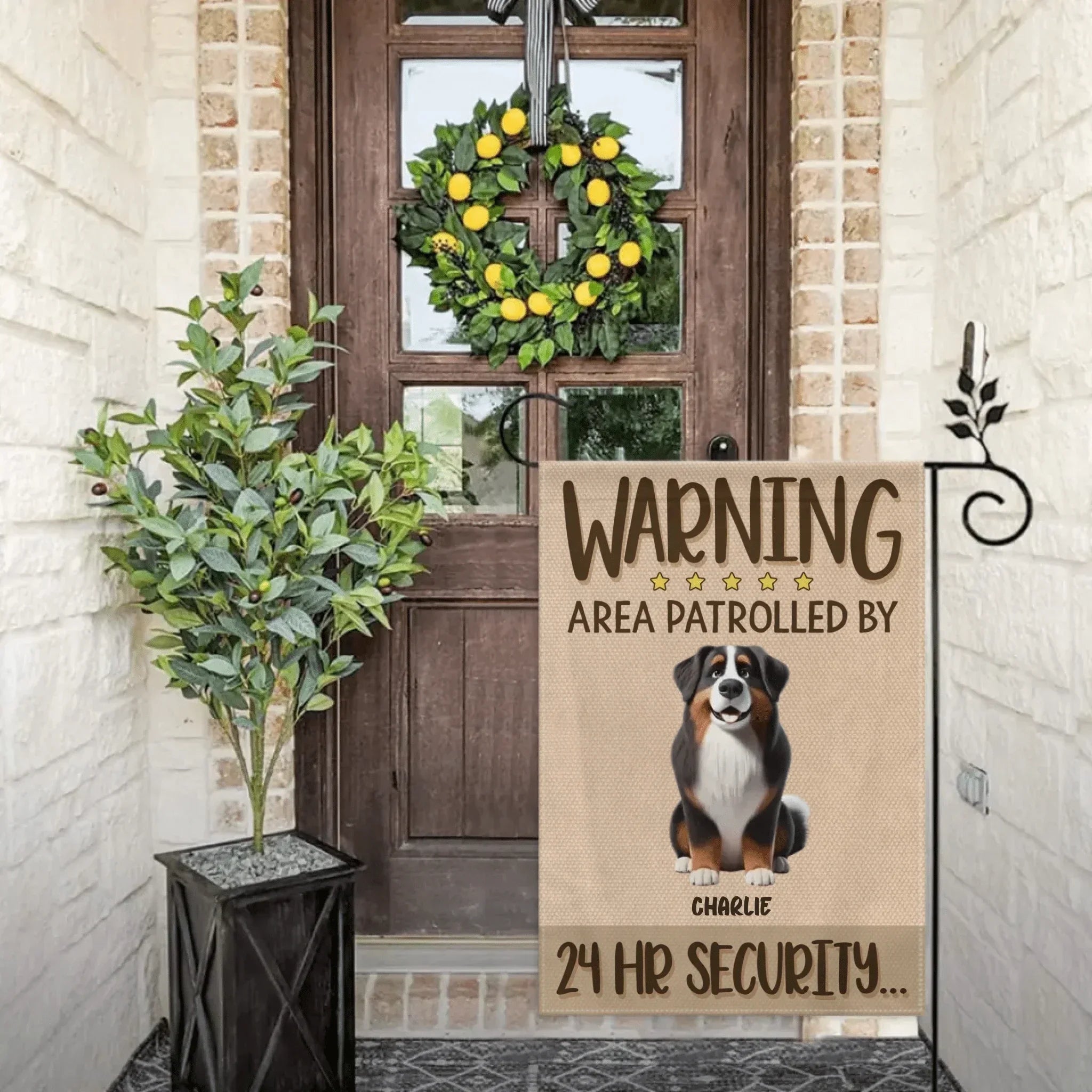 Fearless Pet Guard Flag - Personalized pet customization flags - Gifts For Family,Pet Lovers,Pet Owners - Joliny