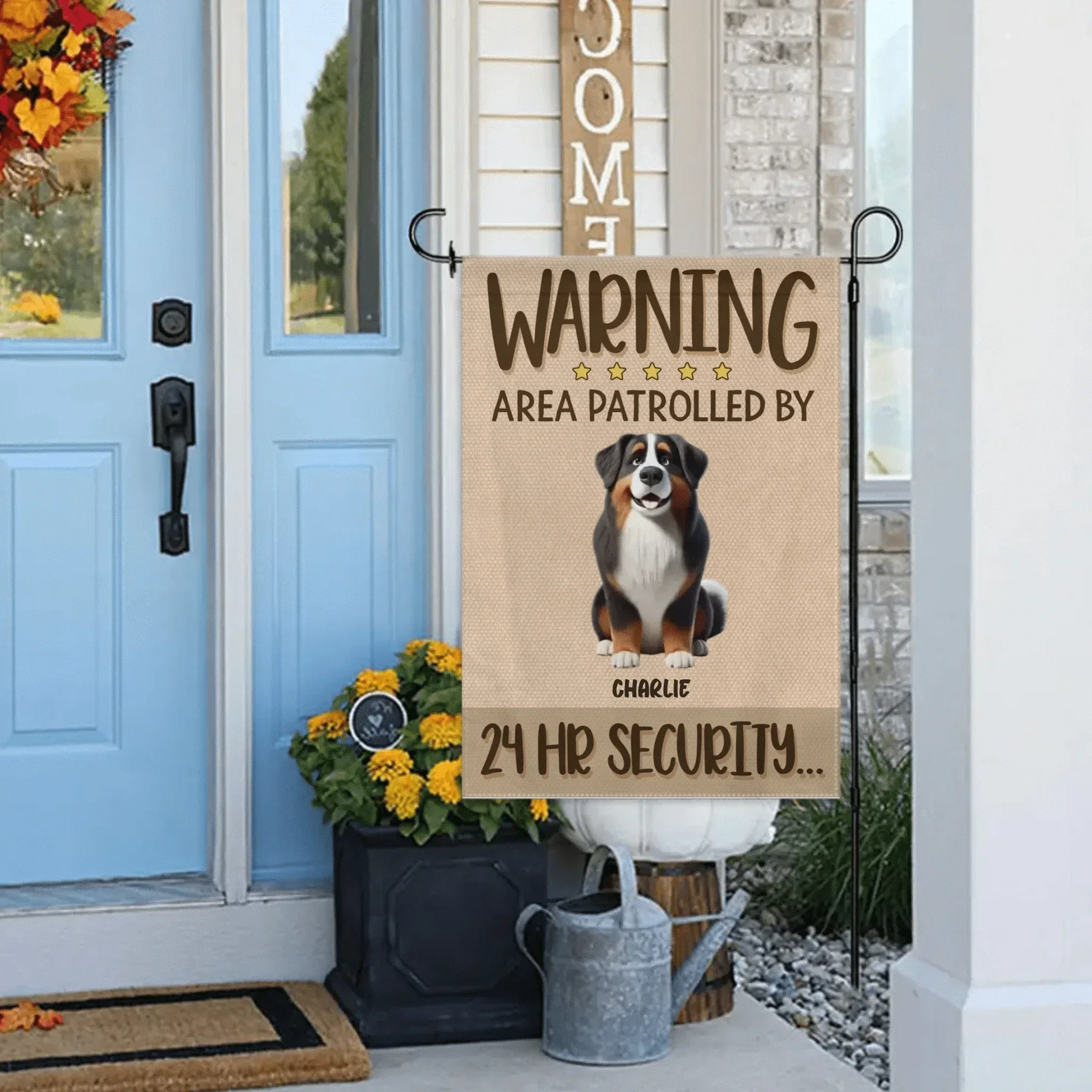 Fearless Pet Guard Flag - Personalized pet customization flags - Gifts For Family,Pet Lovers,Pet Owners - Joliny