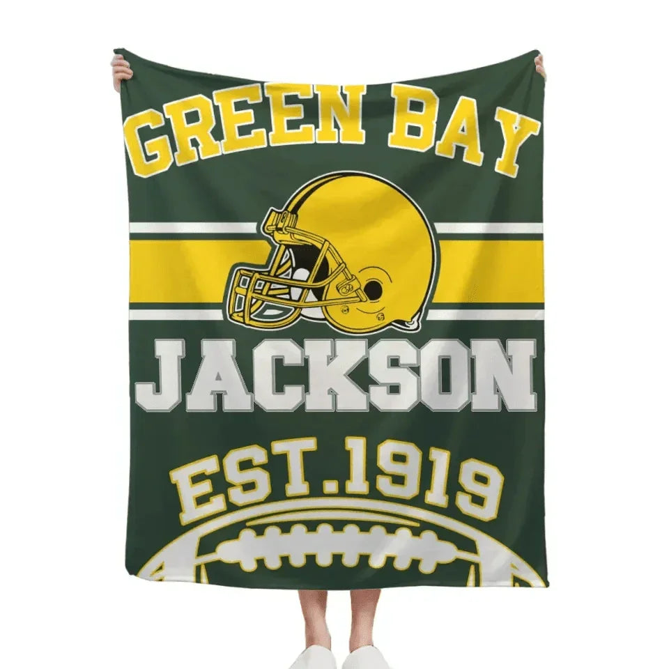 Football Fandom Personalized Custom NFL Team Blanket - A Touchdown Gift for Sports Fans - Joliny