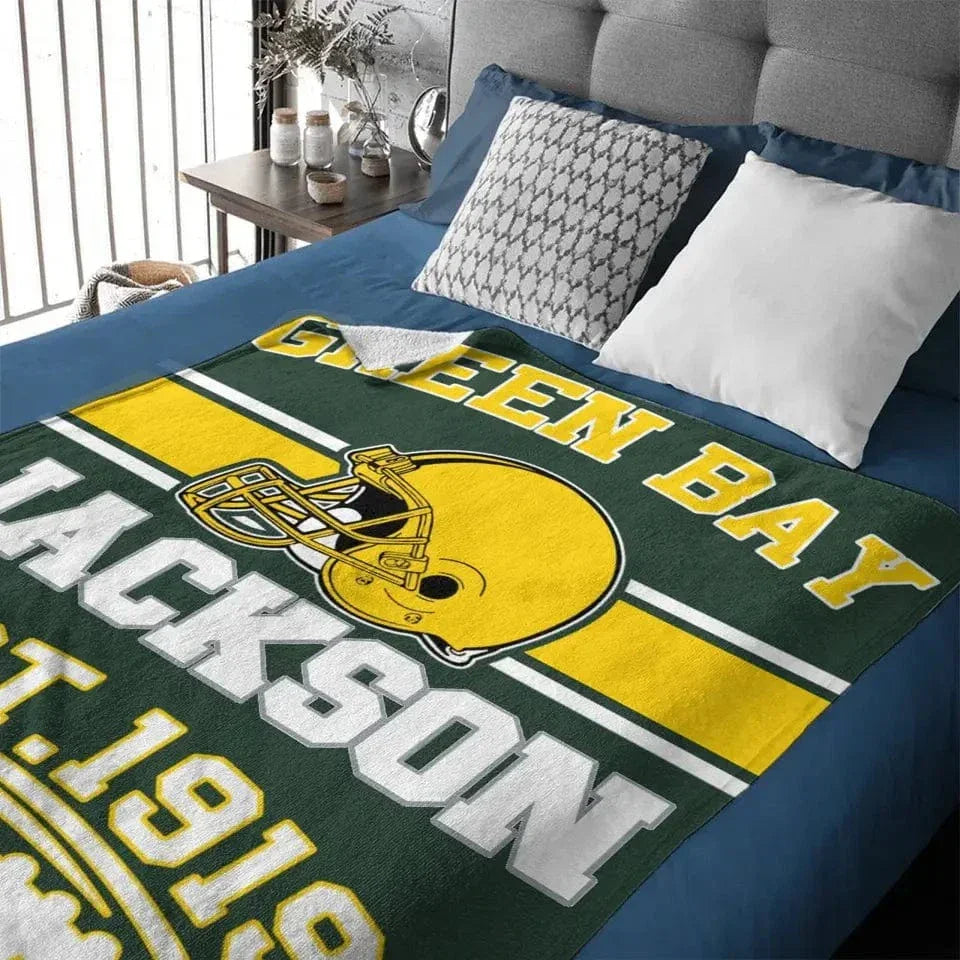 Football Fandom Personalized Custom NFL Team Blanket - A Touchdown Gift for Sports Fans - Joliny