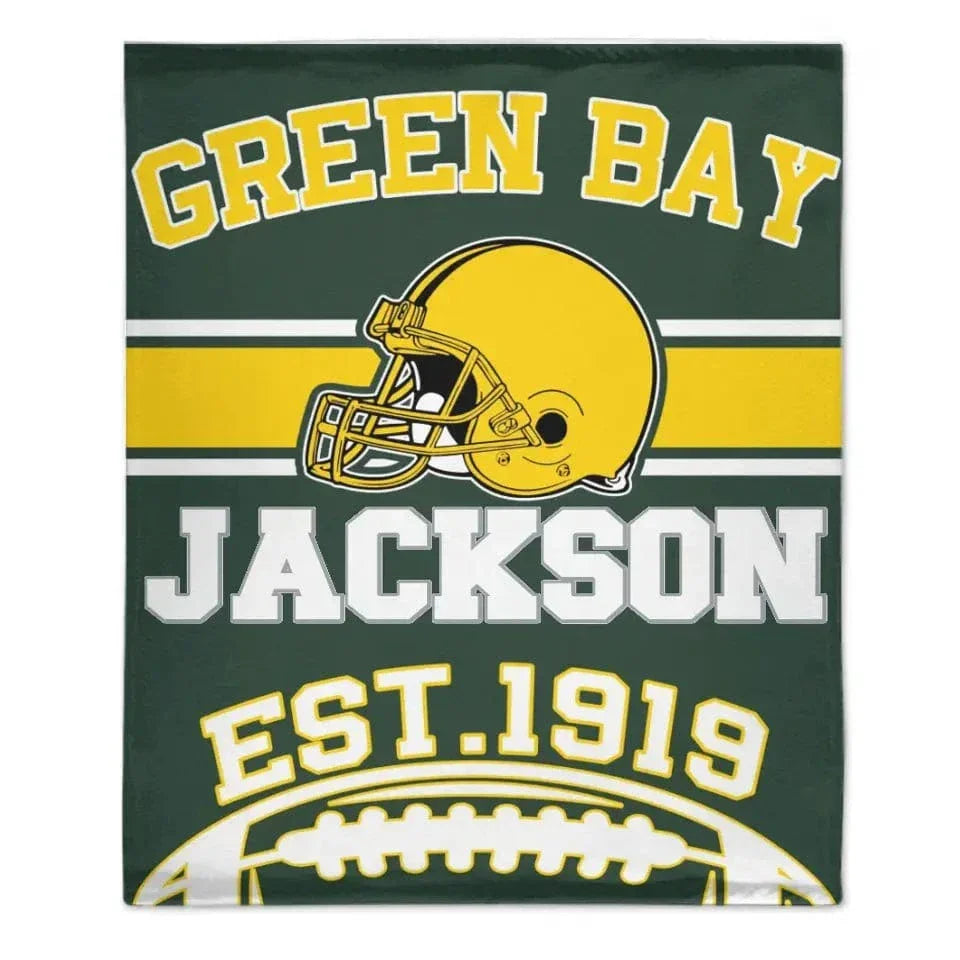 Football Fandom Personalized Custom NFL Team Blanket - A Touchdown Gift for Sports Fans - Joliny