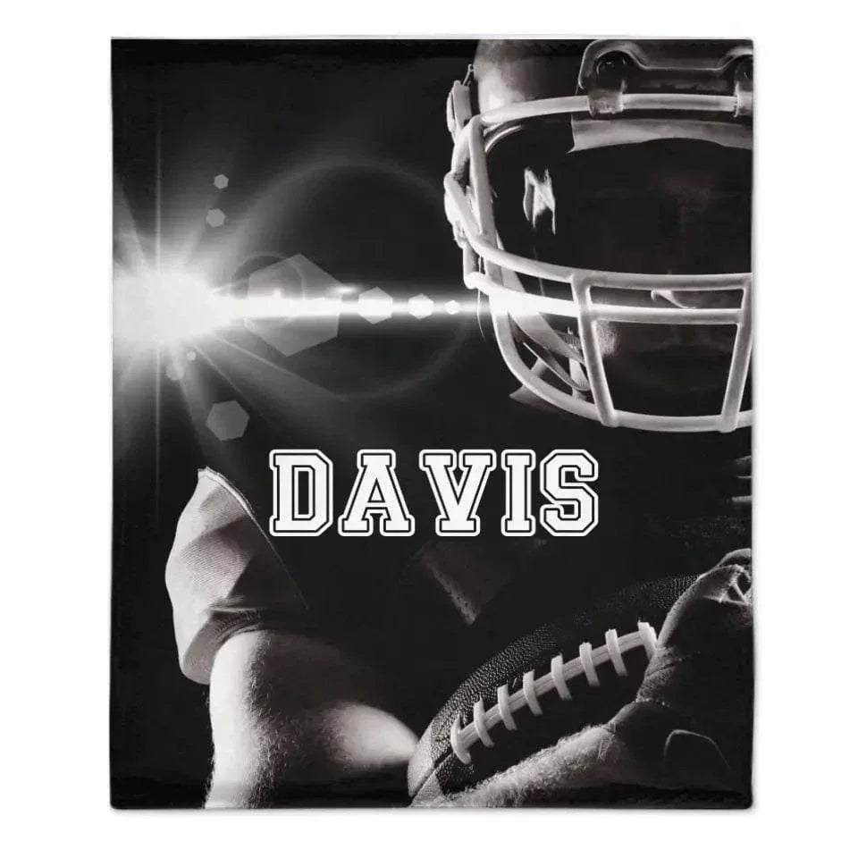 Football Sport - Personalised Exclusive Name Blanket - Gifts for Football Enthusiasts,Players - Joliny