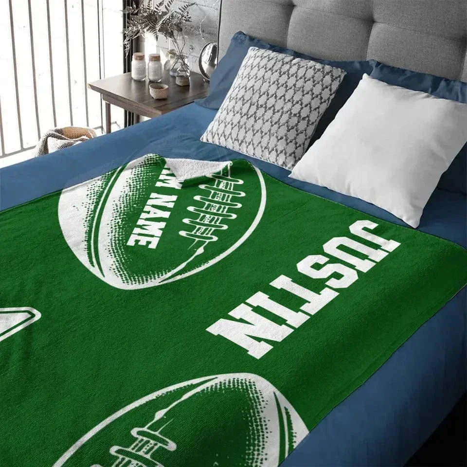 Football Sport - The Blankets can be personalised - Gifts for Football Enthusiasts - Joliny