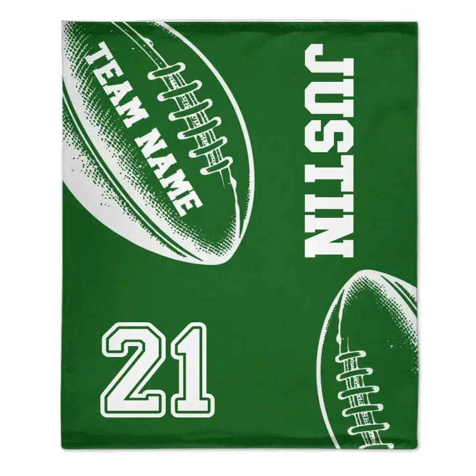Football Sport - The Blankets can be personalised - Gifts for Football Enthusiasts - Joliny