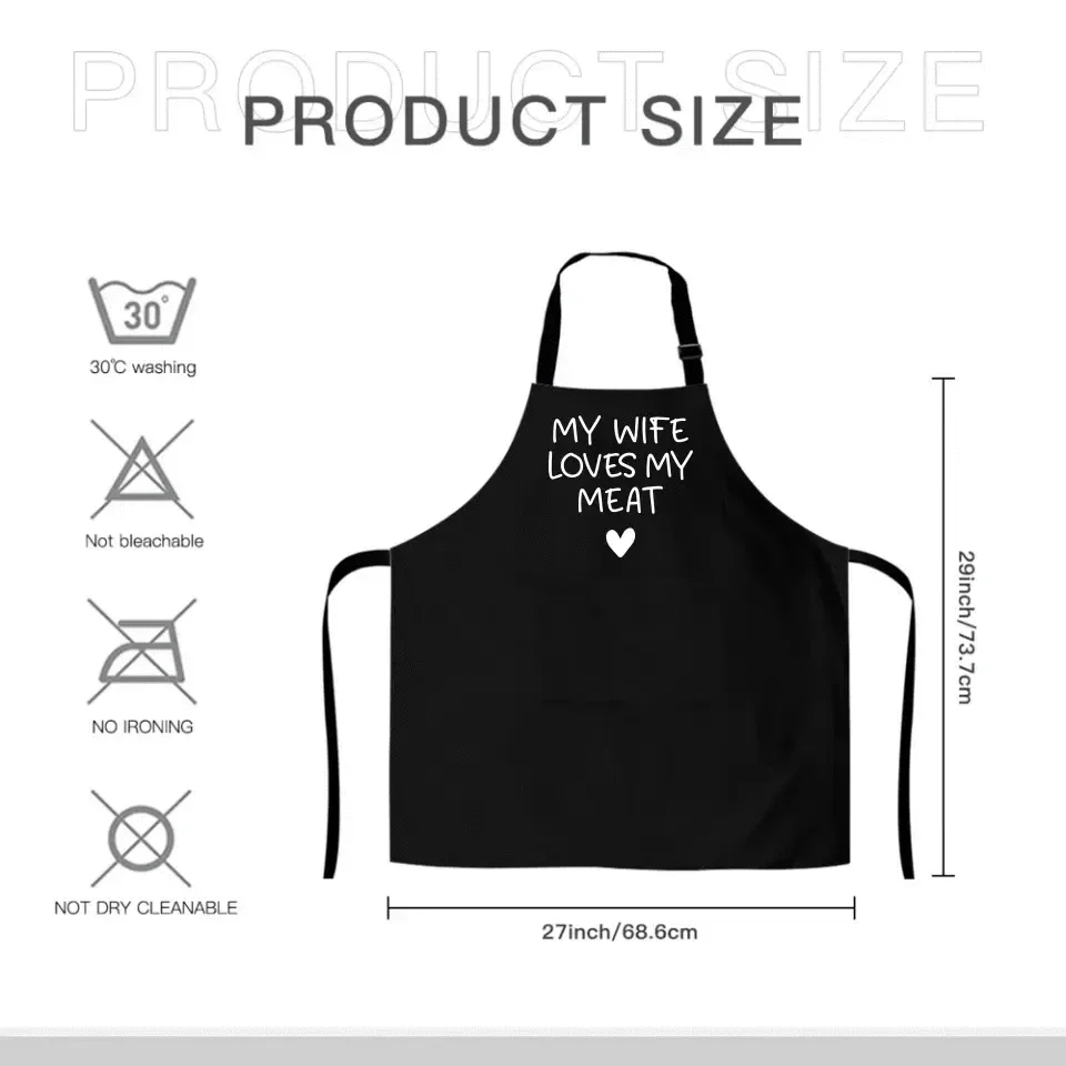 Funny Husband Apron - Men's Naughty Anniversary, Fathers Day, Birthday Gifts - Husband Gifts from Wife - Joliny