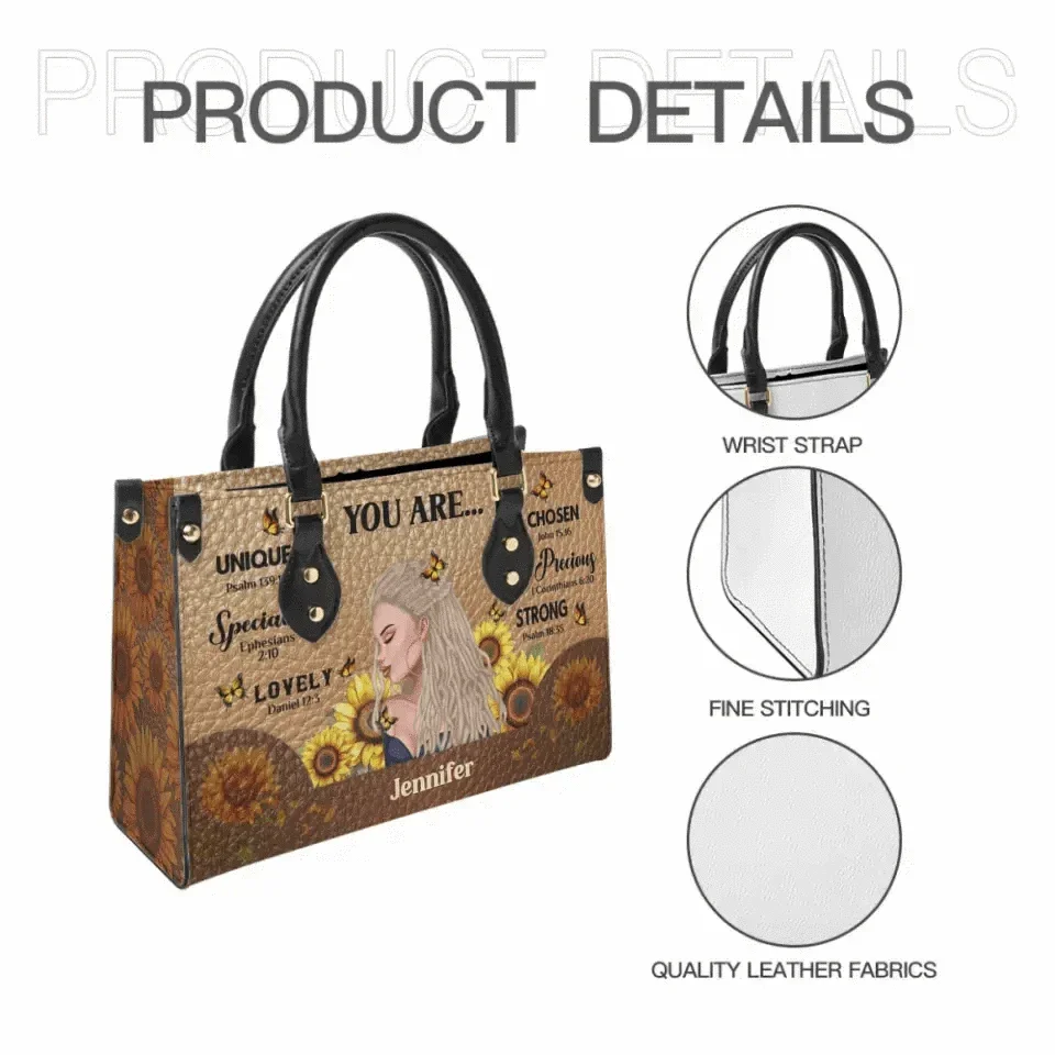 Gift For Daughter Leather Bag - You Are Affirmation - Joliny