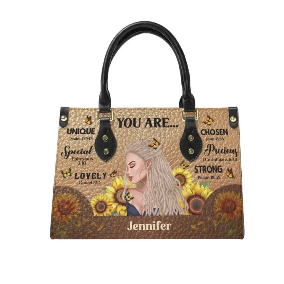 Gift For Daughter Leather Bag - You Are Affirmation - Joliny