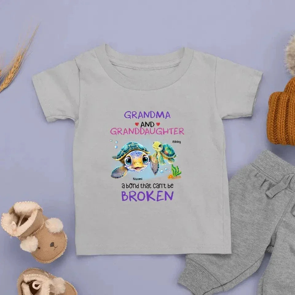 Gift For Granddaughter A Bond That Can't Be Broken Kid T Shirt - Joliny