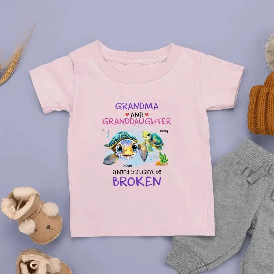 Gift For Granddaughter A Bond That Can't Be Broken Kid T Shirt - Joliny