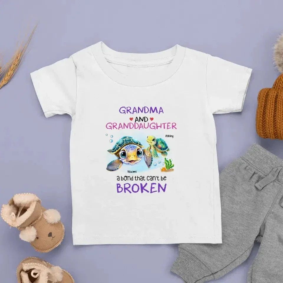 Gift For Granddaughter A Bond That Can't Be Broken Kid T Shirt - Joliny