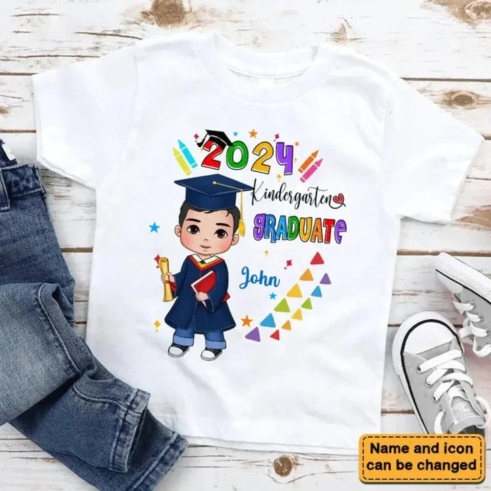 Gift For Grandkid Kindergarten Graduate Kid T Shirt - Joliny