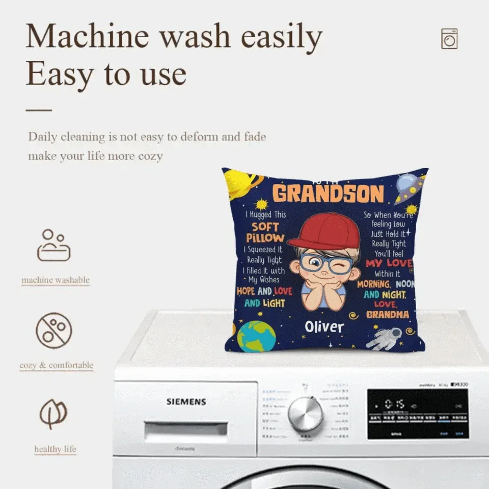 Gift For Grandson - Personalized Pillow To My Grandson - Joliny