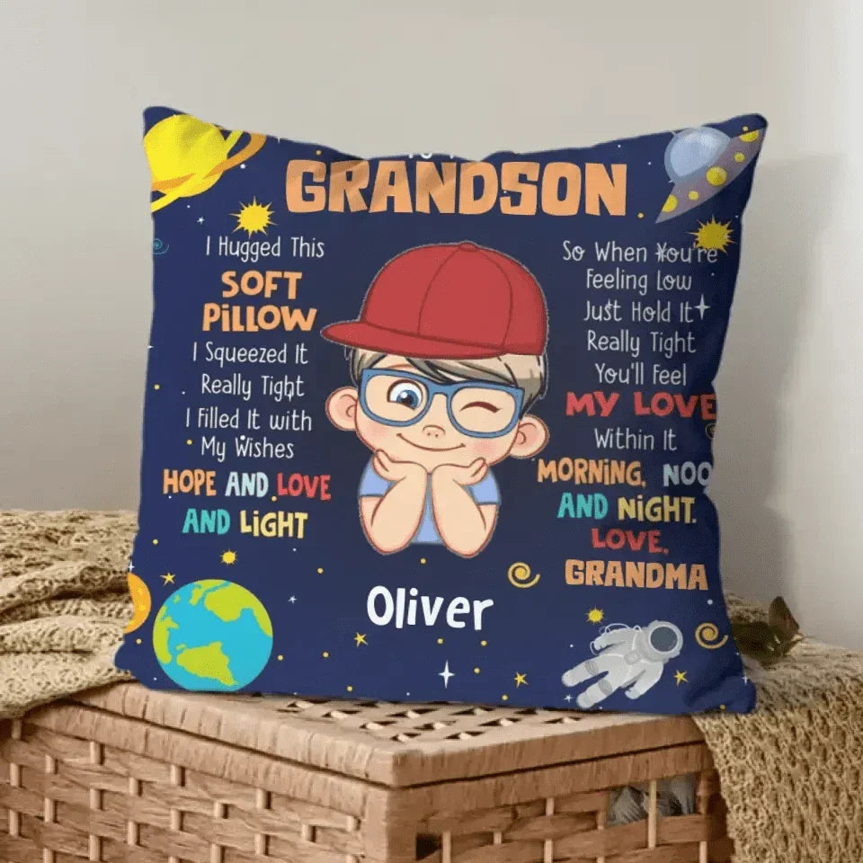 Gift For Grandson - Personalized Pillow To My Grandson - Joliny
