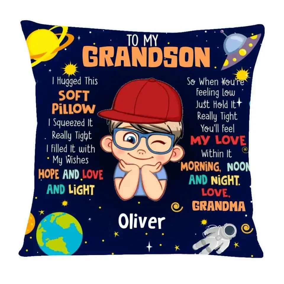Gift For Grandson - Personalized Pillow To My Grandson - Joliny