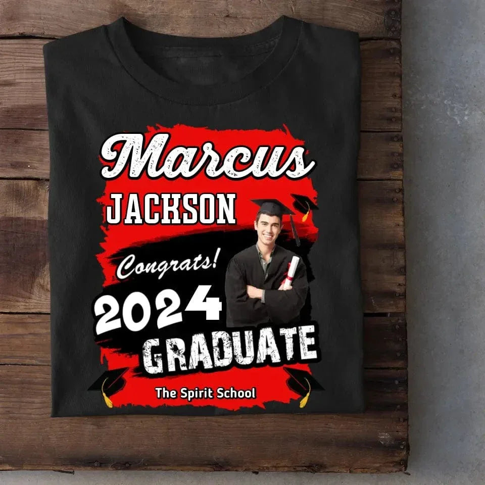 Graduation Shirt Custom Photo Congrats 2024 - Joliny