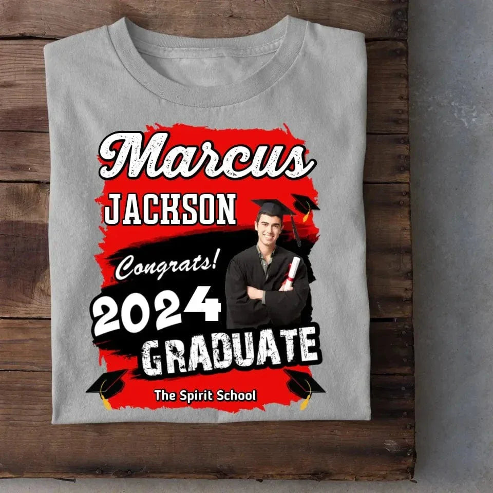 Graduation Shirt Custom Photo Congrats 2024 - Joliny