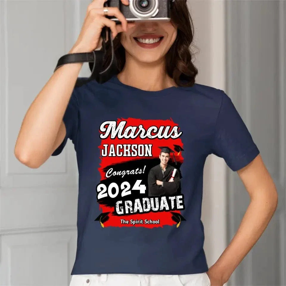 Graduation Shirt Custom Photo Congrats 2024 - Joliny