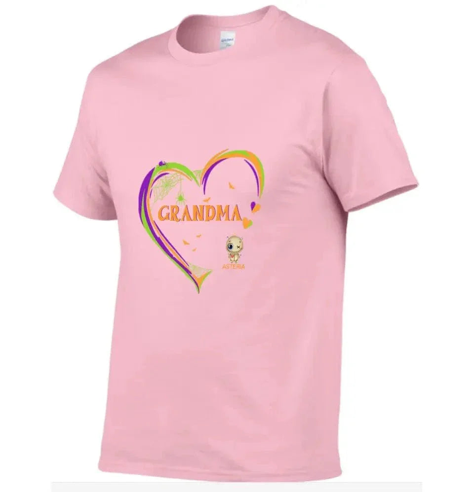 Grandma and Grandkids: The Perfect Halloween Pair - Personalized Family Custom T-Shirt - A Halloween Gift for Grandma - Joliny