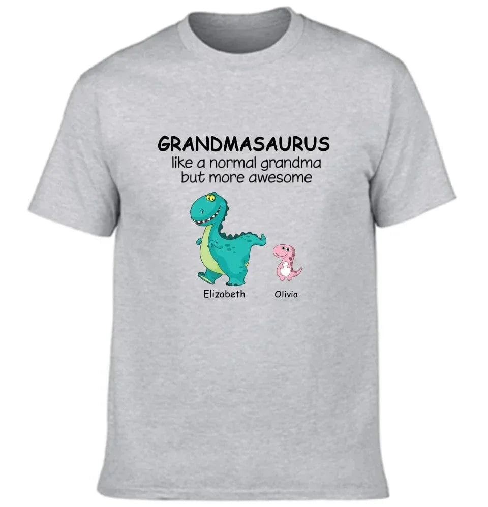 Grandma And The Children - Personalised Nickname Dinosaur T-Shirt - Gifts for Family - Joliny