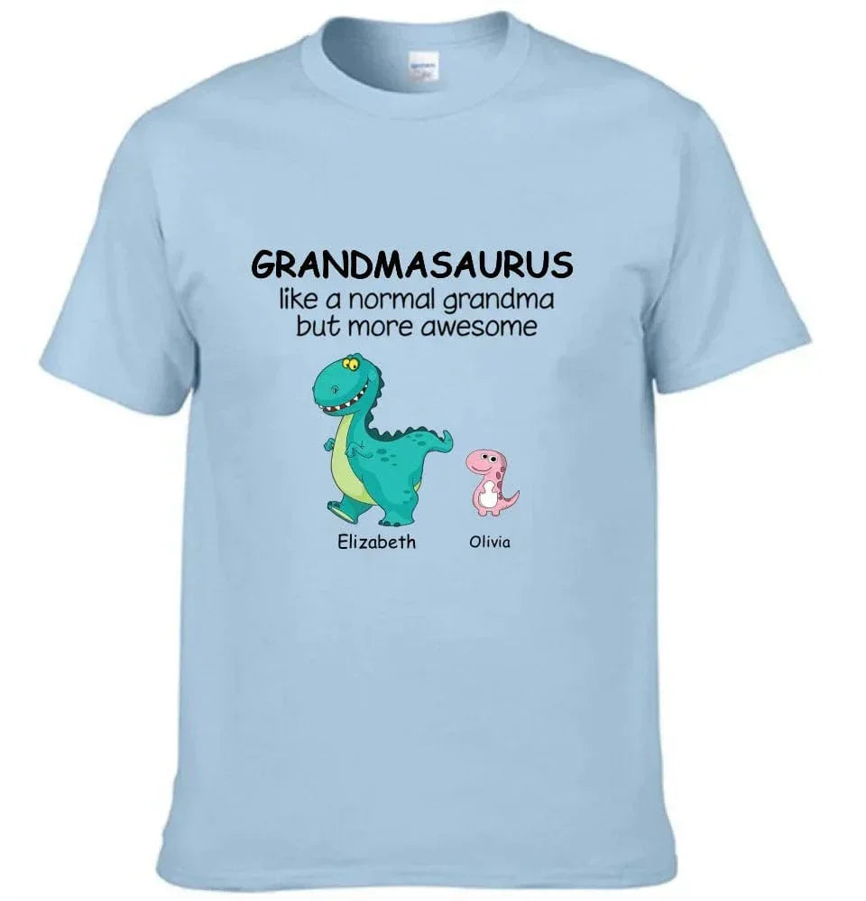 Grandma And The Children - Personalised Nickname Dinosaur T-Shirt - Gifts for Family - Joliny
