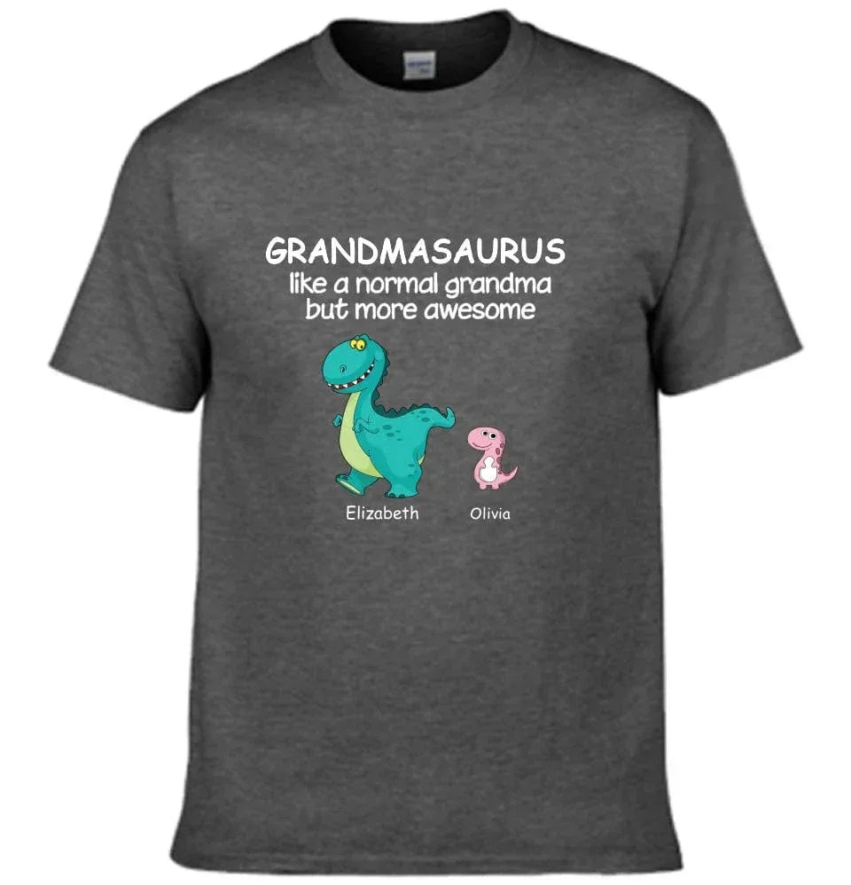 Grandma And The Children - Personalised Nickname Dinosaur T-Shirt - Gifts for Family - Joliny