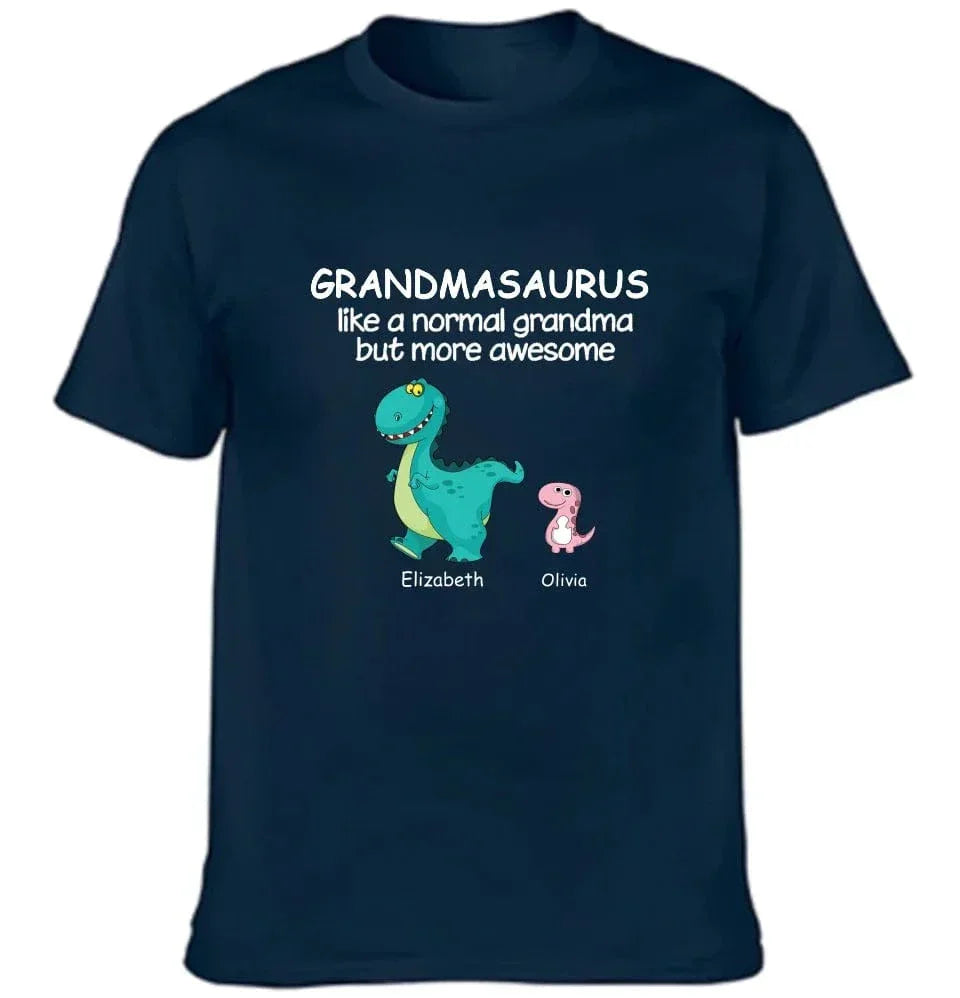 Grandma And The Children - Personalised Nickname Dinosaur T-Shirt - Gifts for Family - Joliny