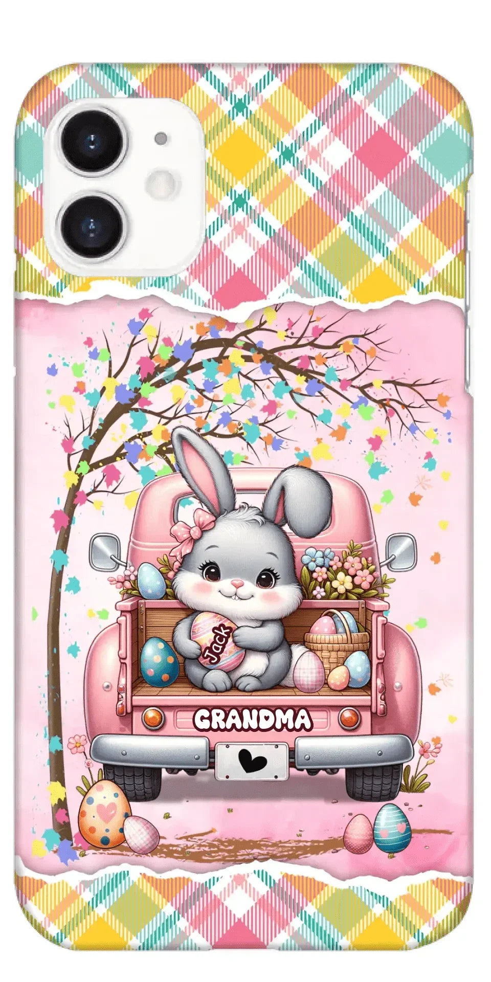 Grandma Bunny With Easter Egg Grandkids Personalized Phone case - Joliny