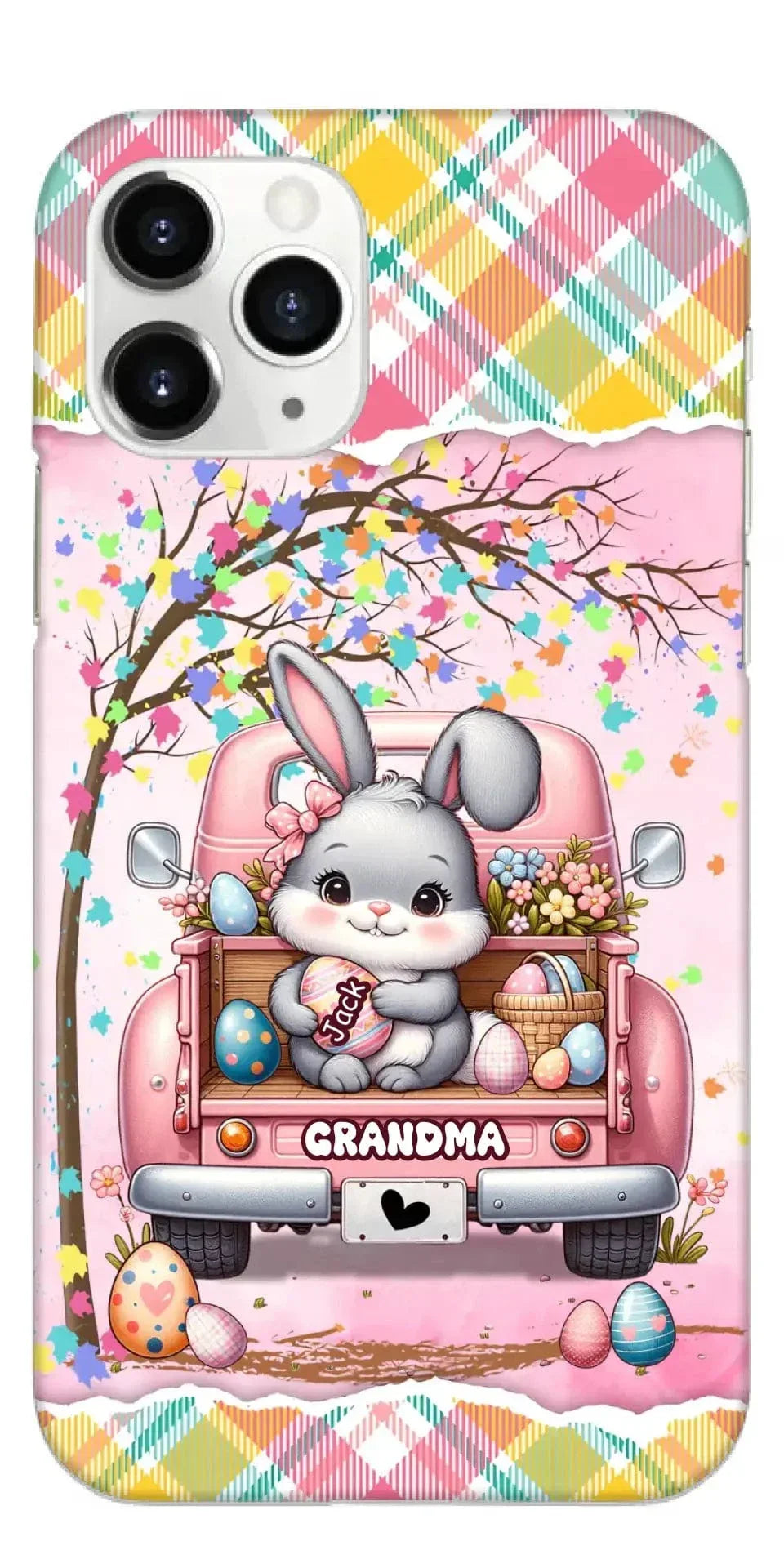 Grandma Bunny With Easter Egg Grandkids Personalized Phone case - Joliny
