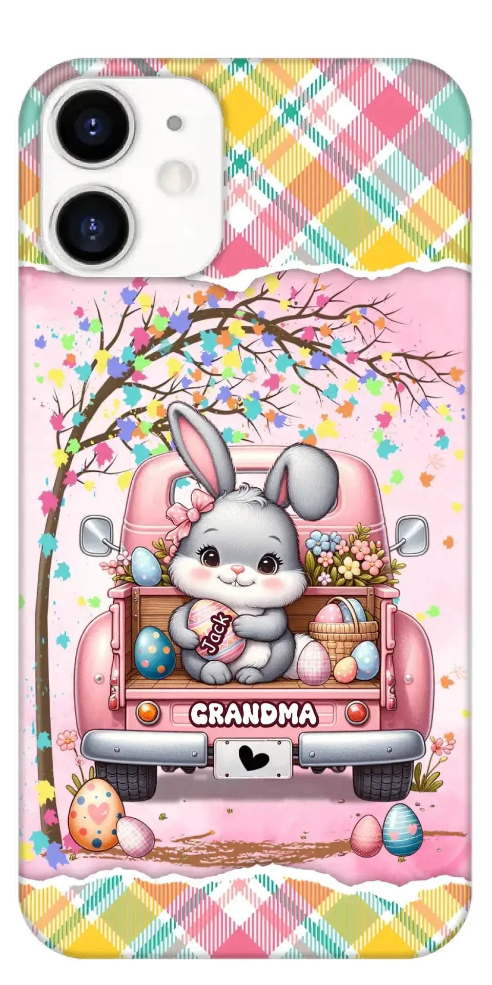 Grandma Bunny With Easter Egg Grandkids Personalized Phone case - Joliny